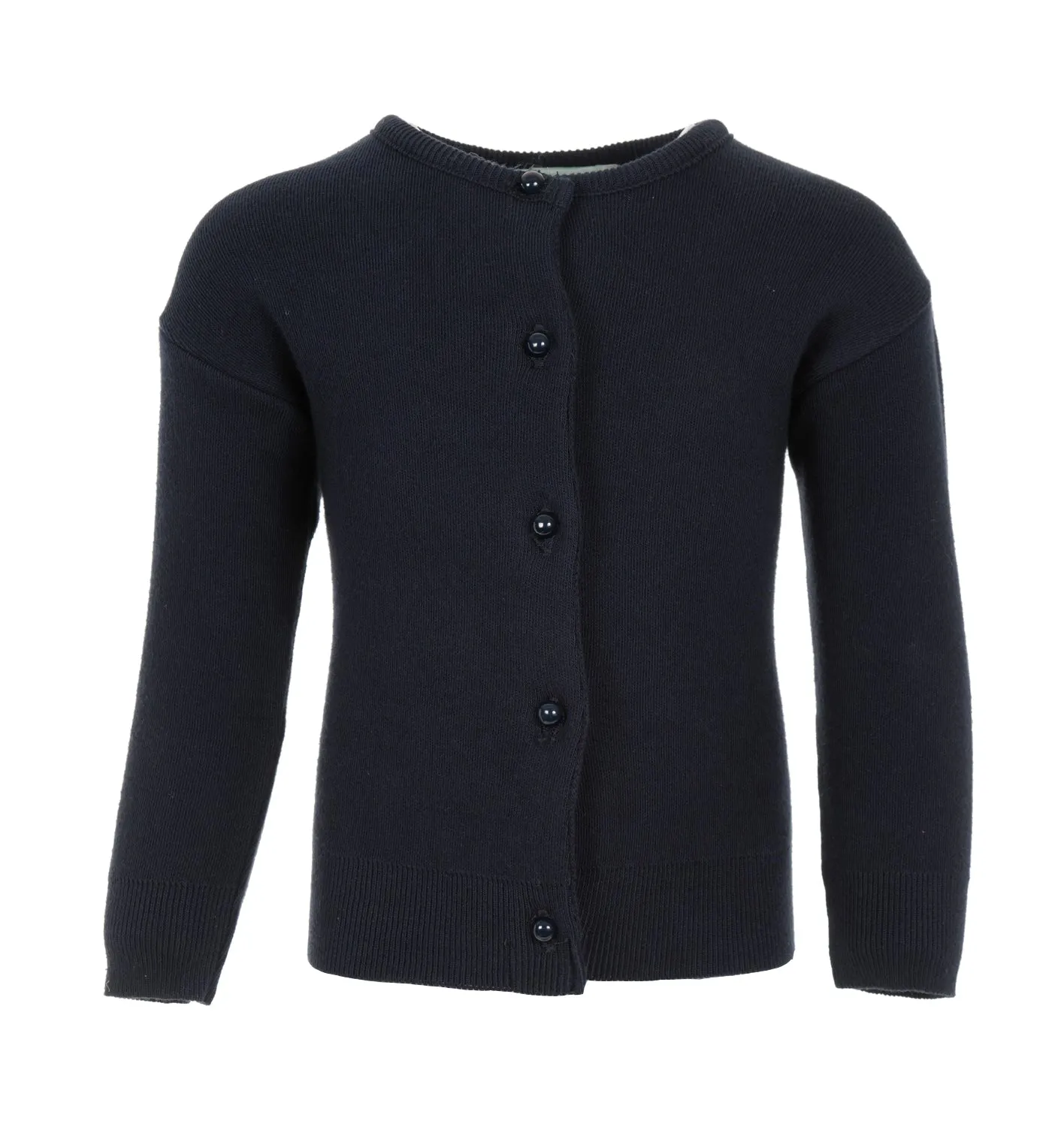 Julius Berger Cotton Cashmere Navy Baby & Toddler Girl Cardigan