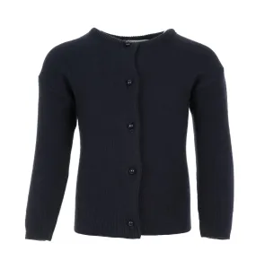 Julius Berger Cotton Cashmere Navy Baby & Toddler Girl Cardigan