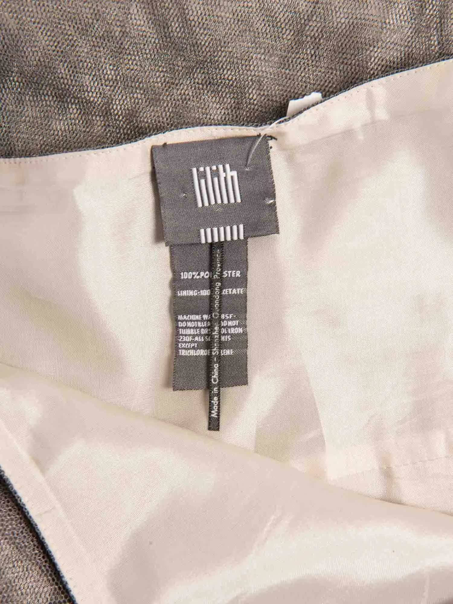 Lilith Tulle Chiffon Maxi Skirt Grey