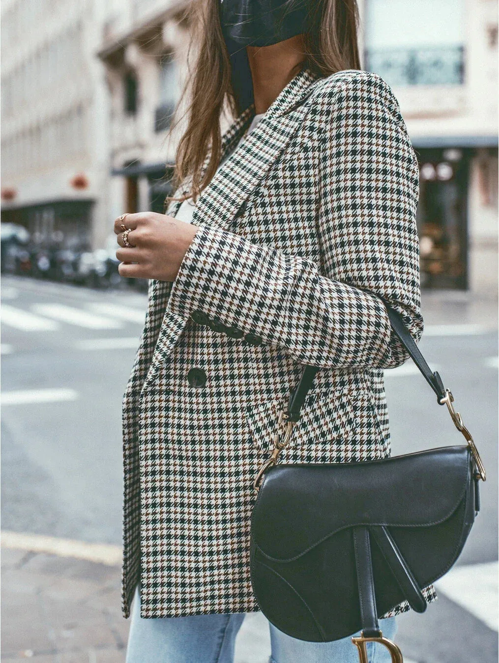 Margiela Maris Blazer | Karierte lange Blazer für Damen