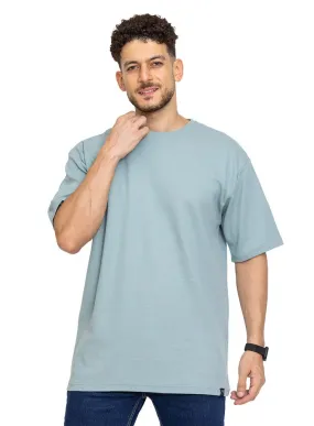 Mint Squares Over Size Round T-Shirt