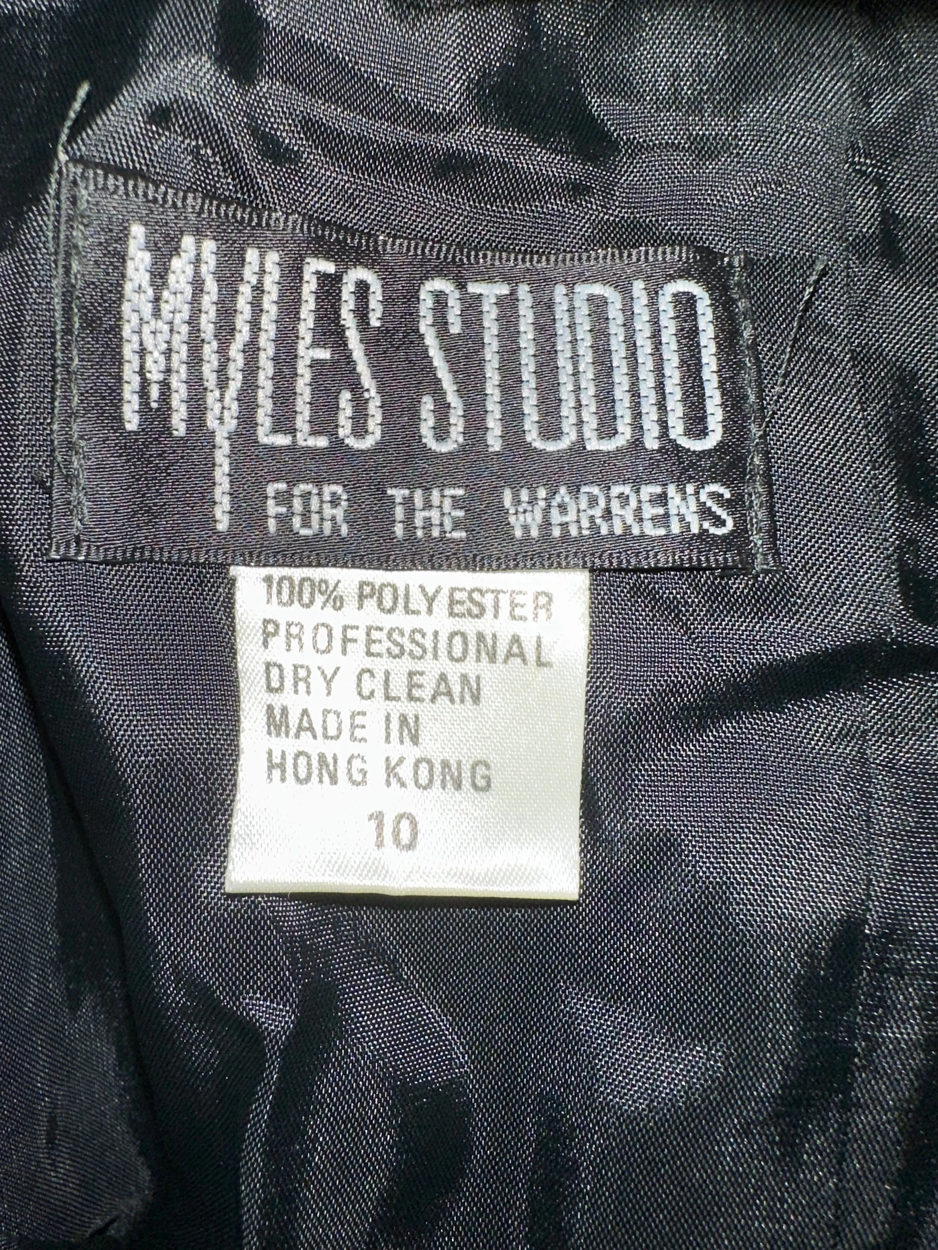 Myles Studio for the Warrens - Black Sequin Collar Sheath Dress