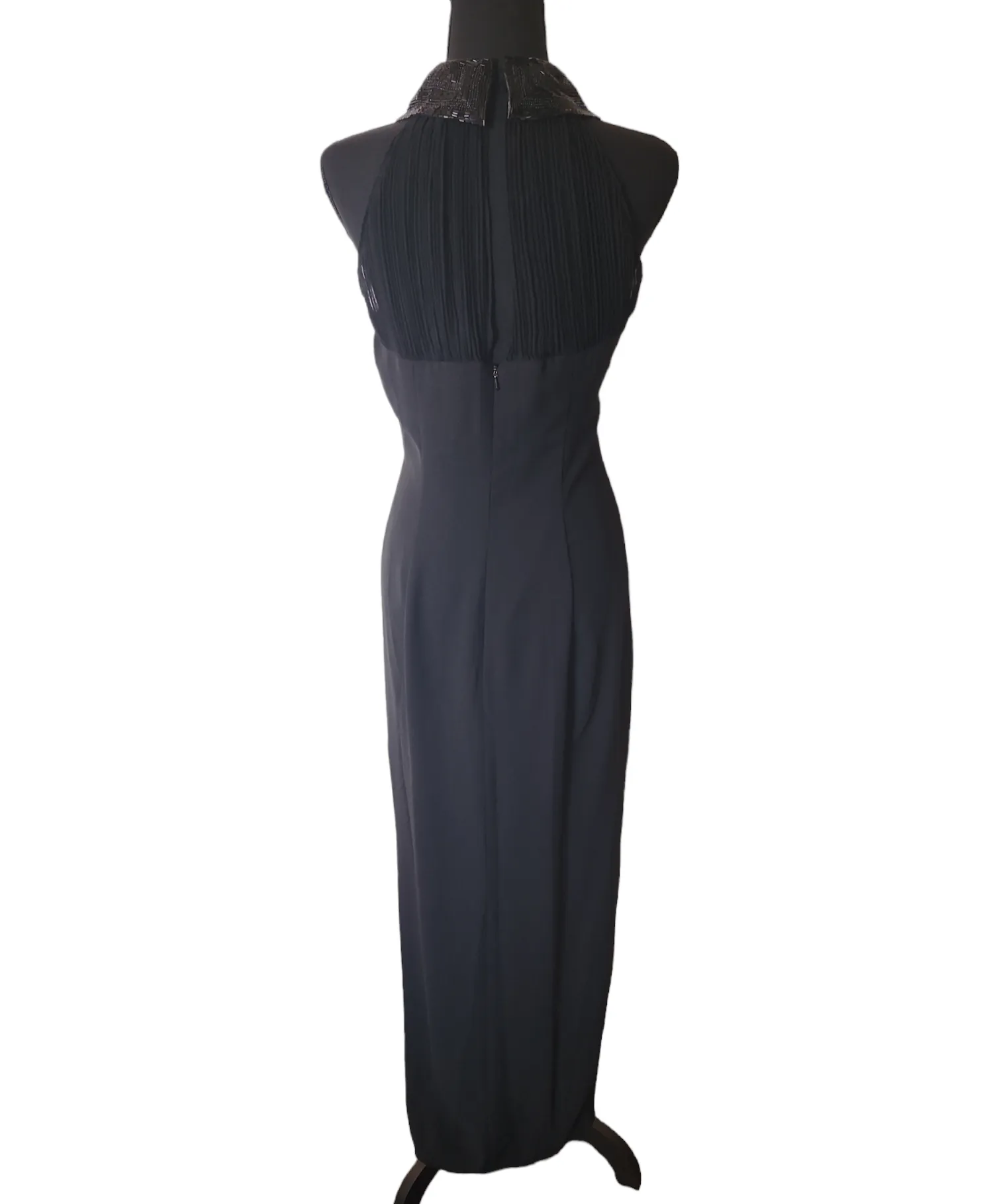 Myles Studio for the Warrens - Black Sequin Collar Sheath Dress