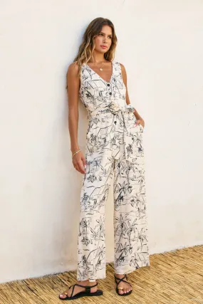 Oceanside Sleeveless Jumpsuit