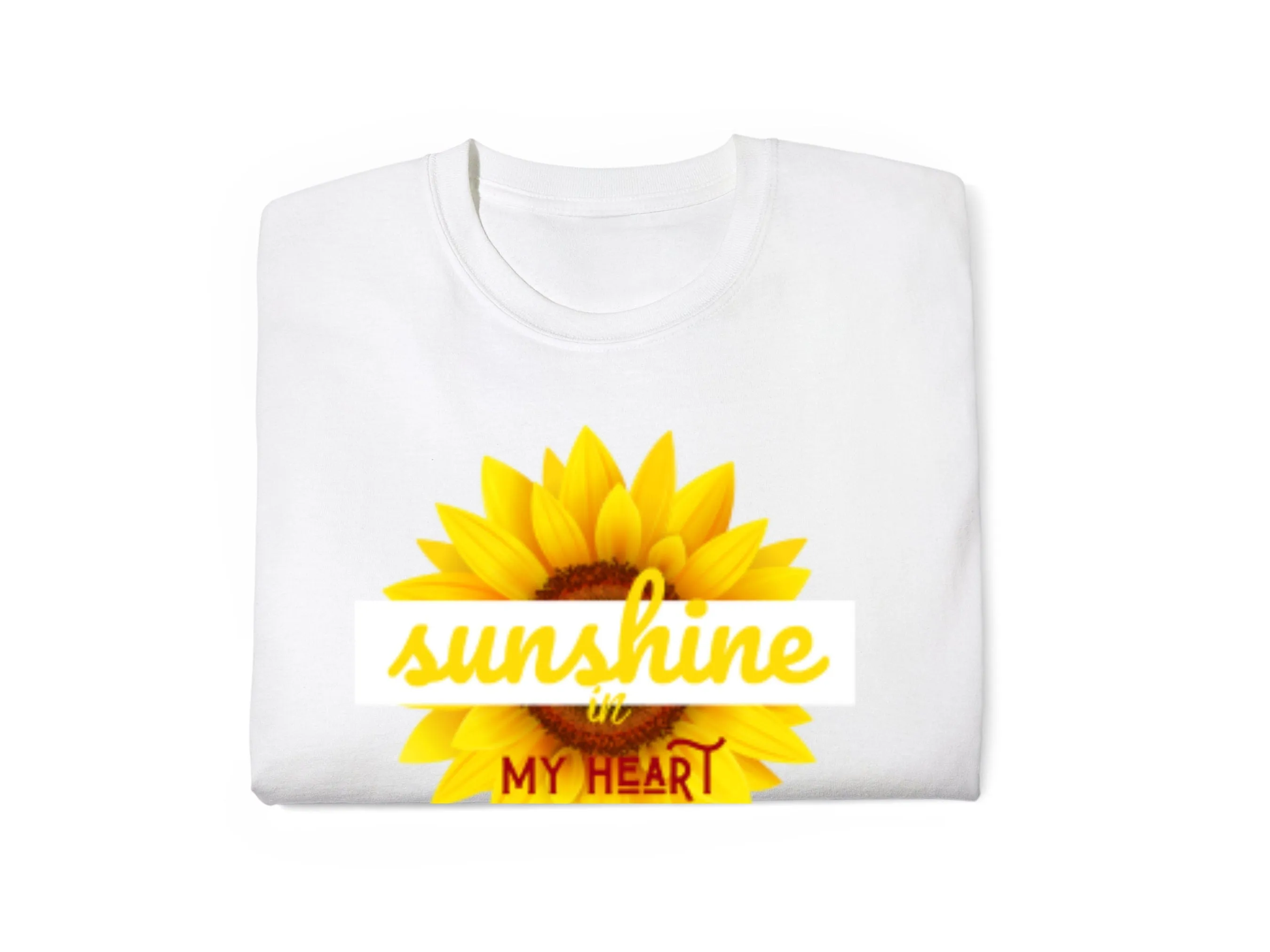 Personalized White Bodysuit With text Sunshine in My Heart Gift for Baby Girls