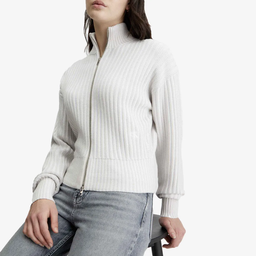 PLATED SWEATER CARDIGAN