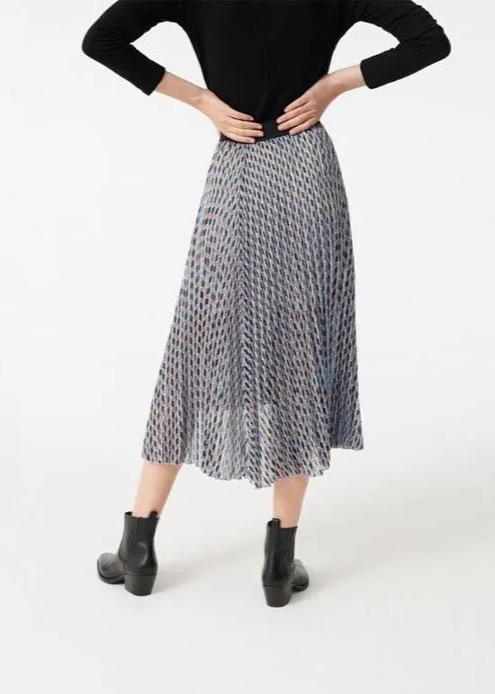 Pleated Midi Skirt