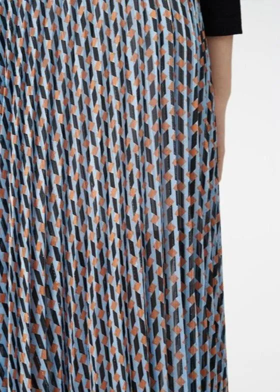 Pleated Midi Skirt