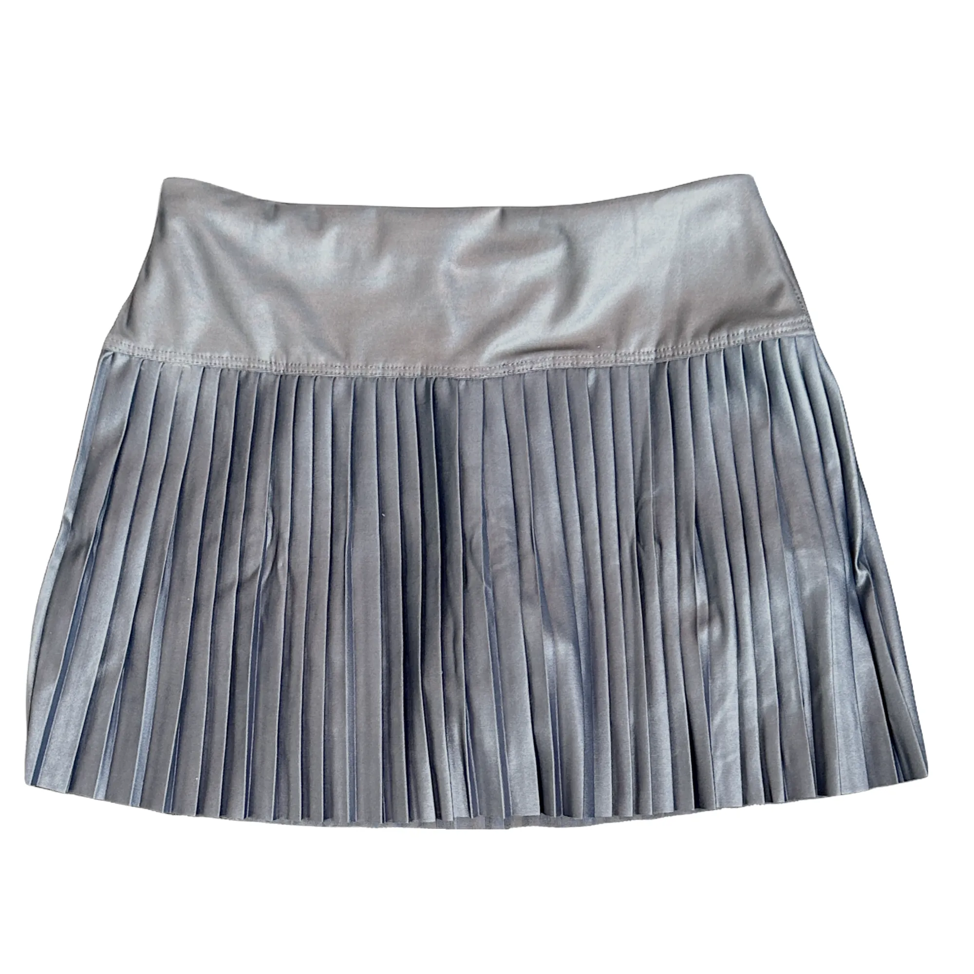 Pleated Pleather Skort