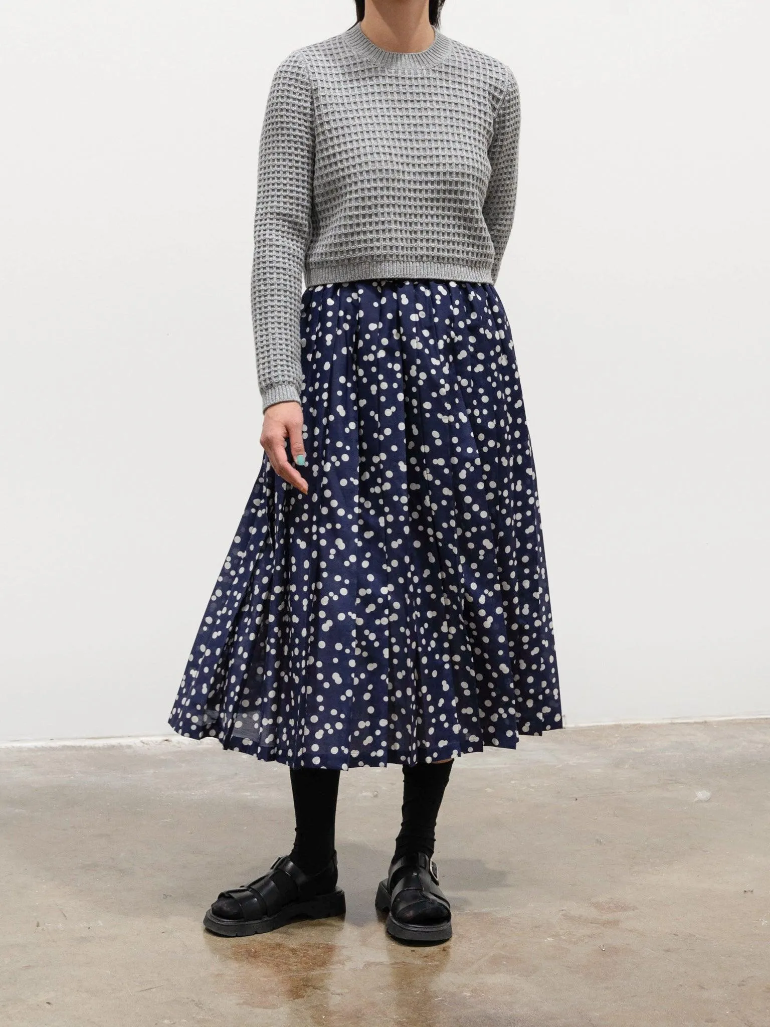 Pleated Skirt - Polka Dots