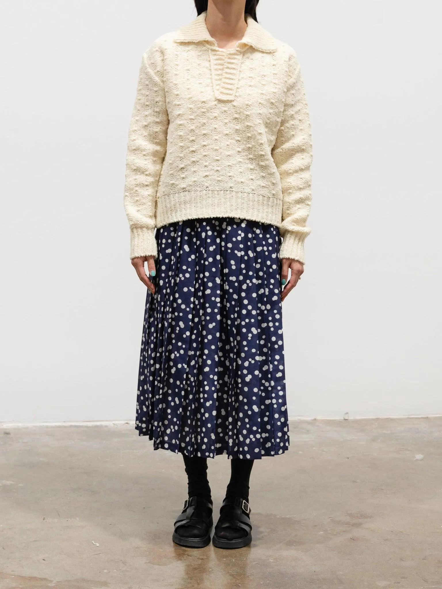 Pleated Skirt - Polka Dots