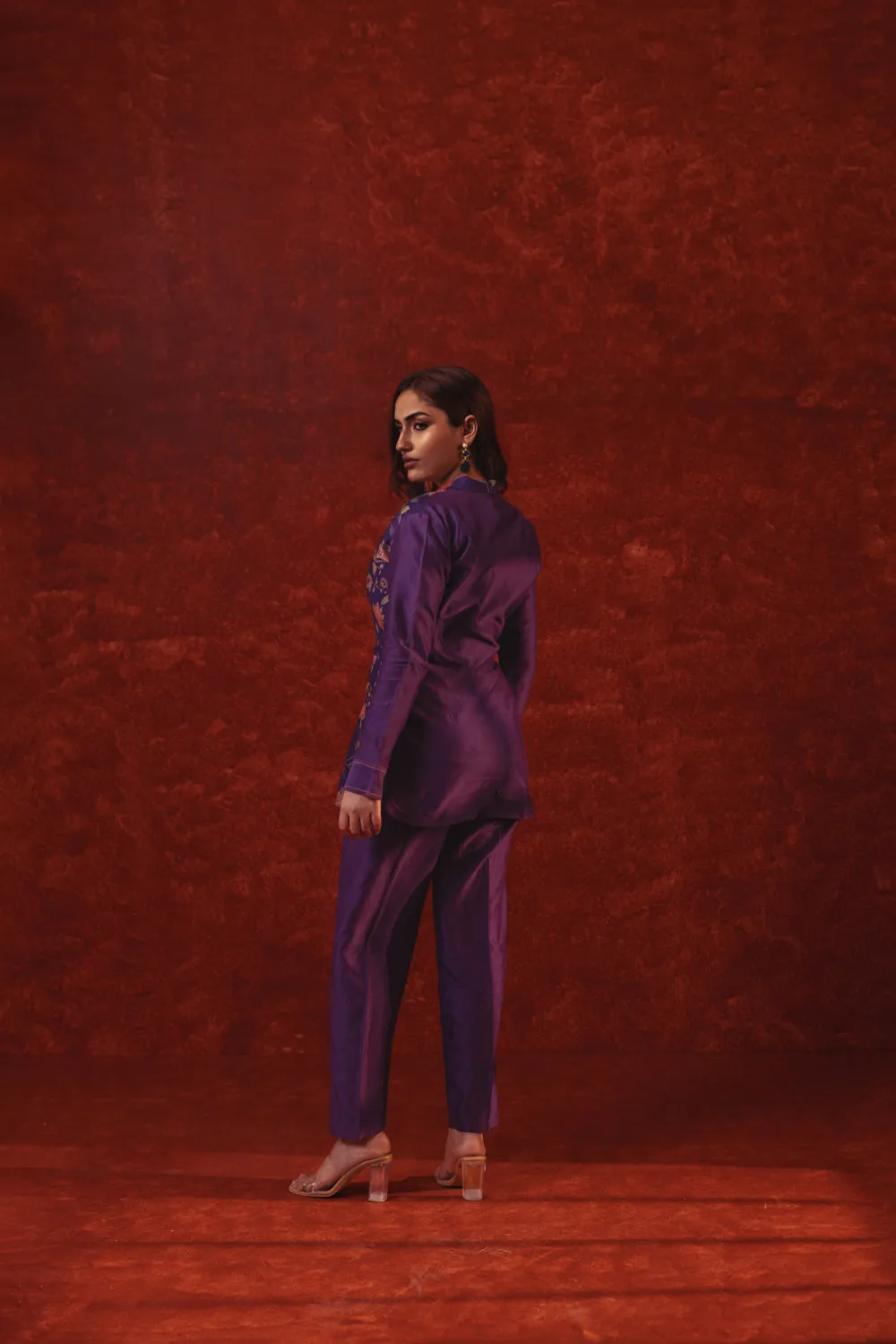 Purple Blazer Co-Ord Set
