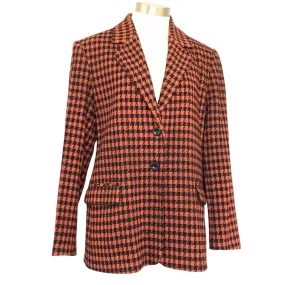 Red Houndstooth Blazer
