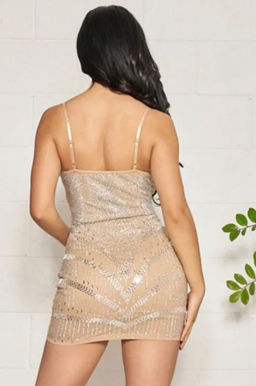 Reign Dress - Nude