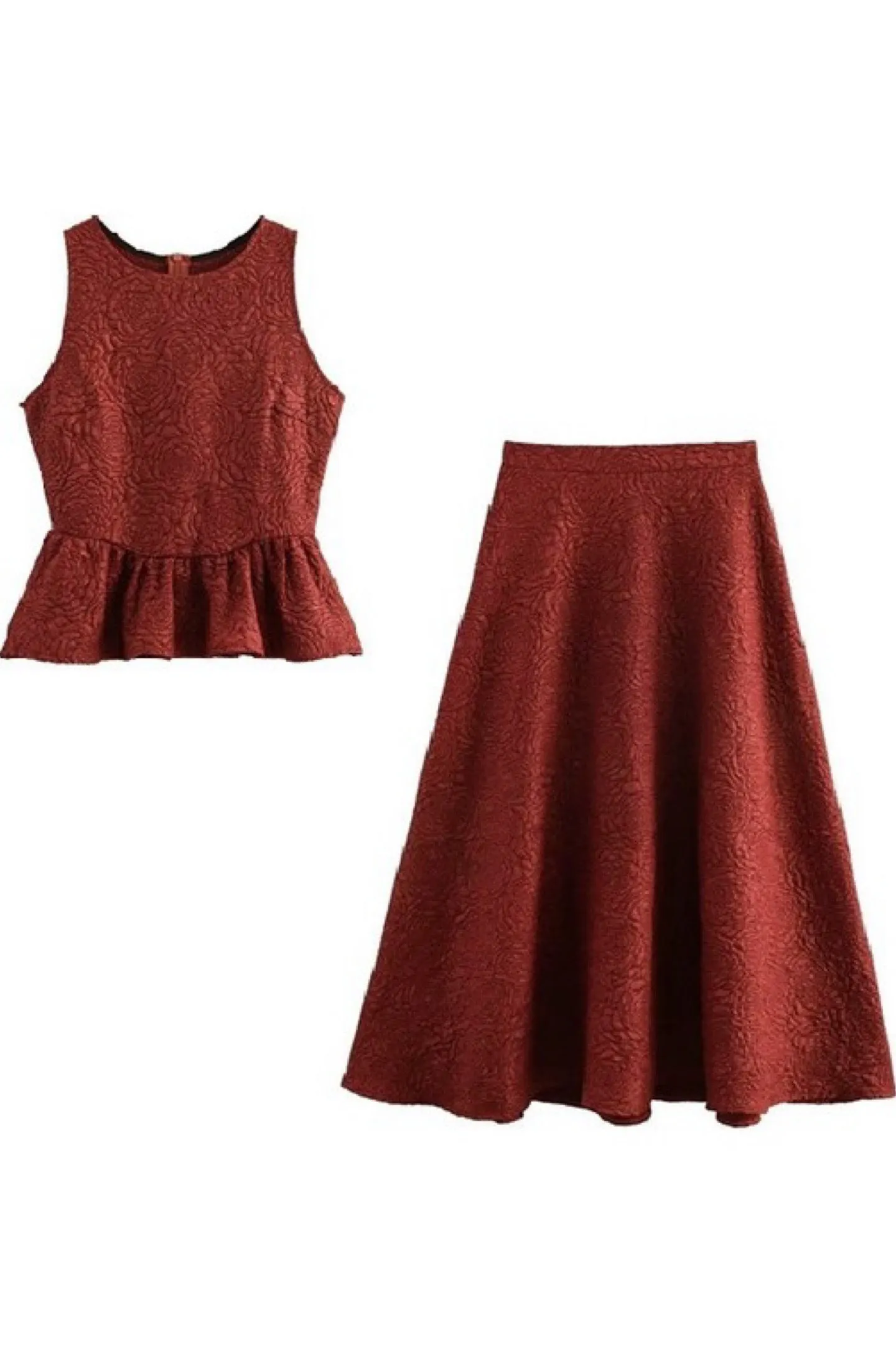ROSE PEPLUM SKIRT SET