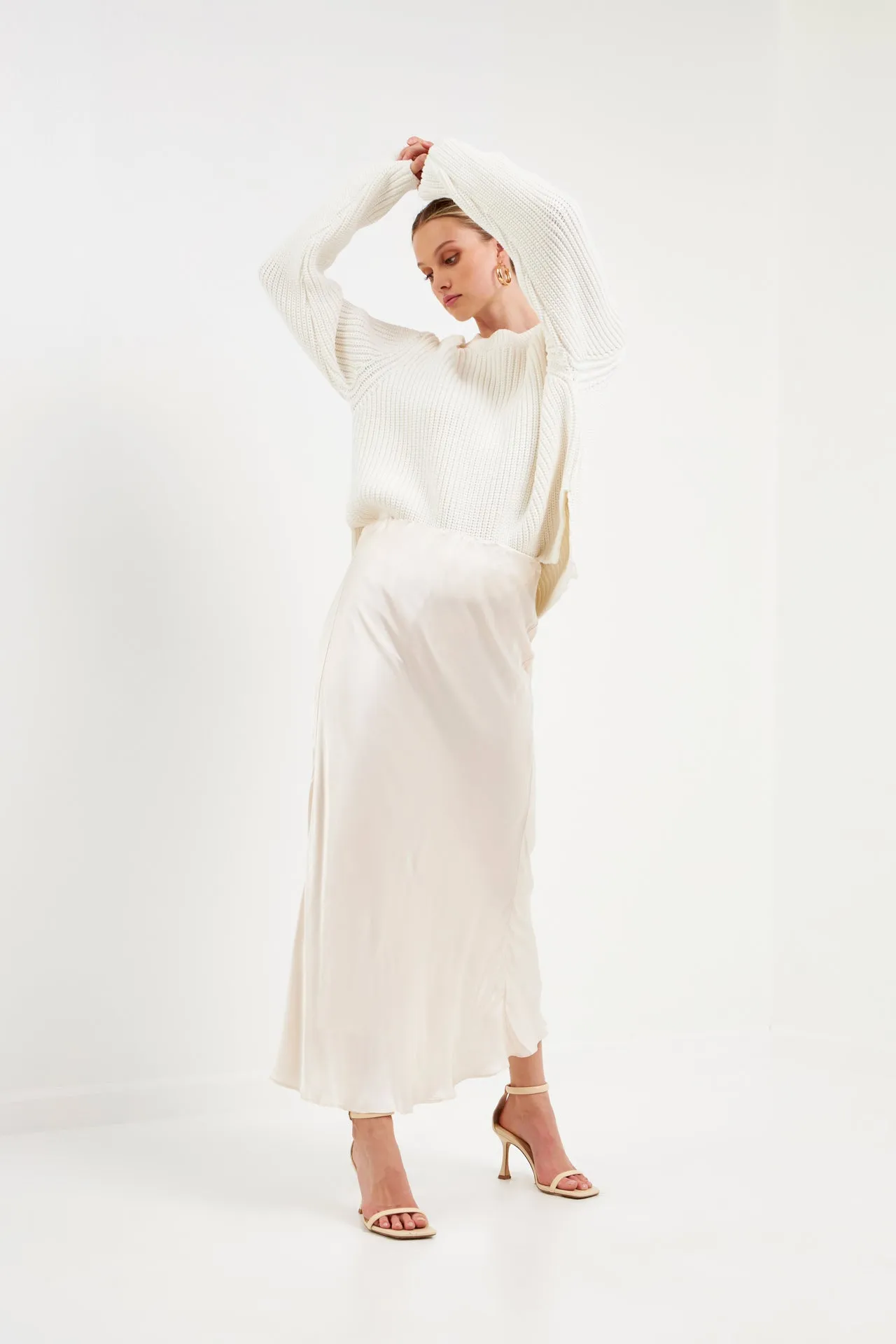 Satin Maxi Skirt