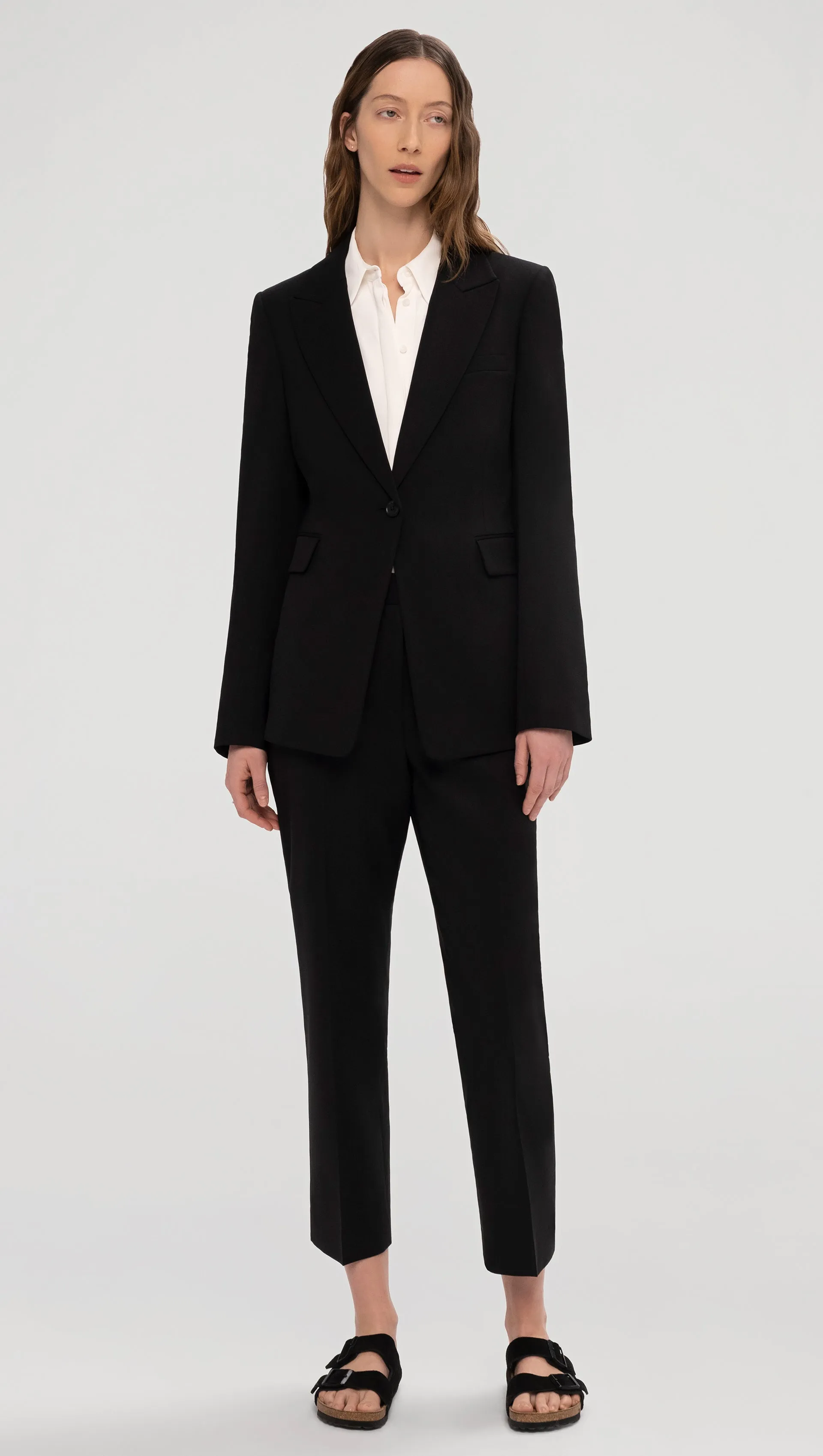 Tailored Trouser in Seasonless Wool | Black