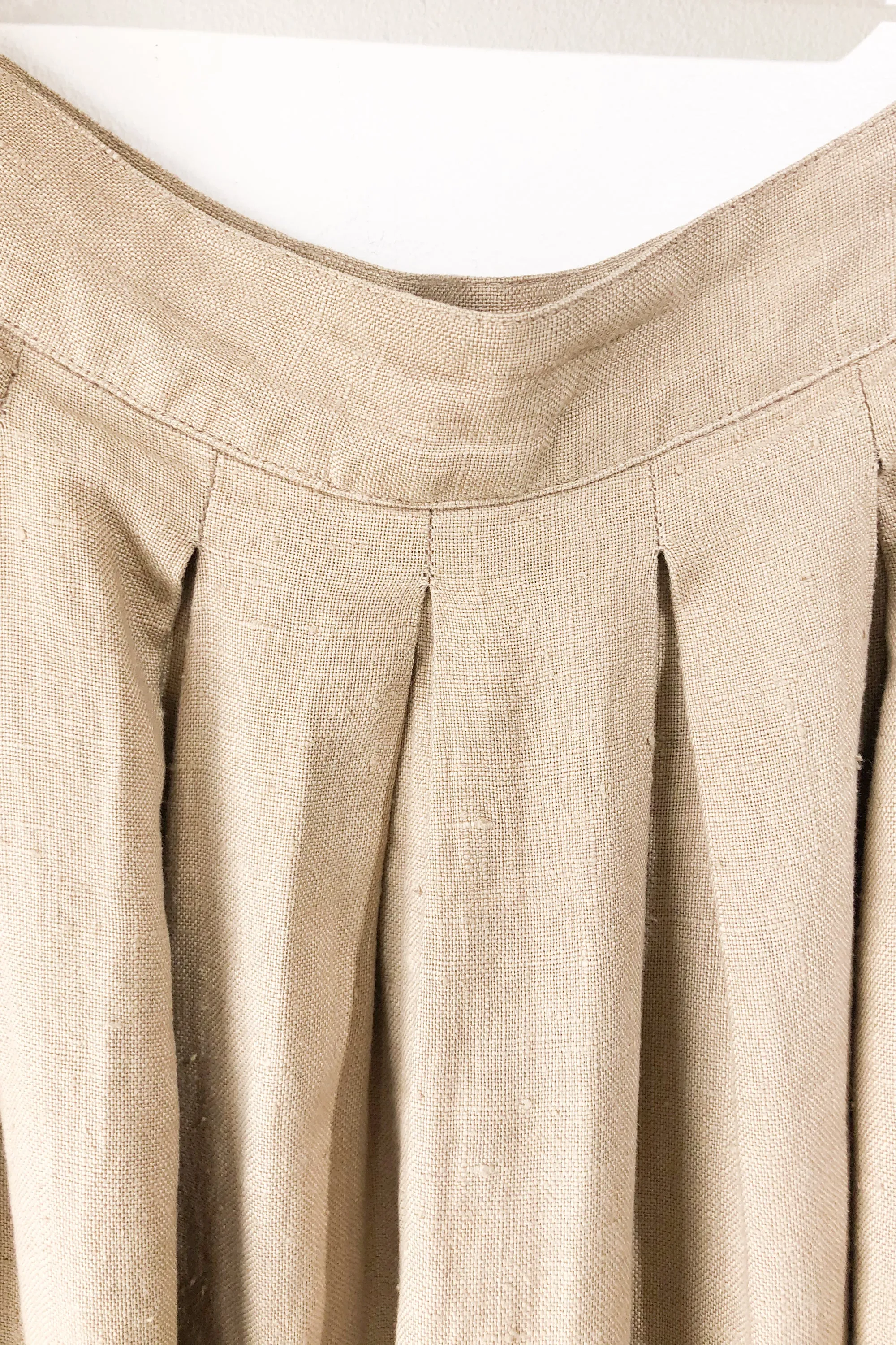 Vintage Lloyd Williams Khaki Pleated Skirt