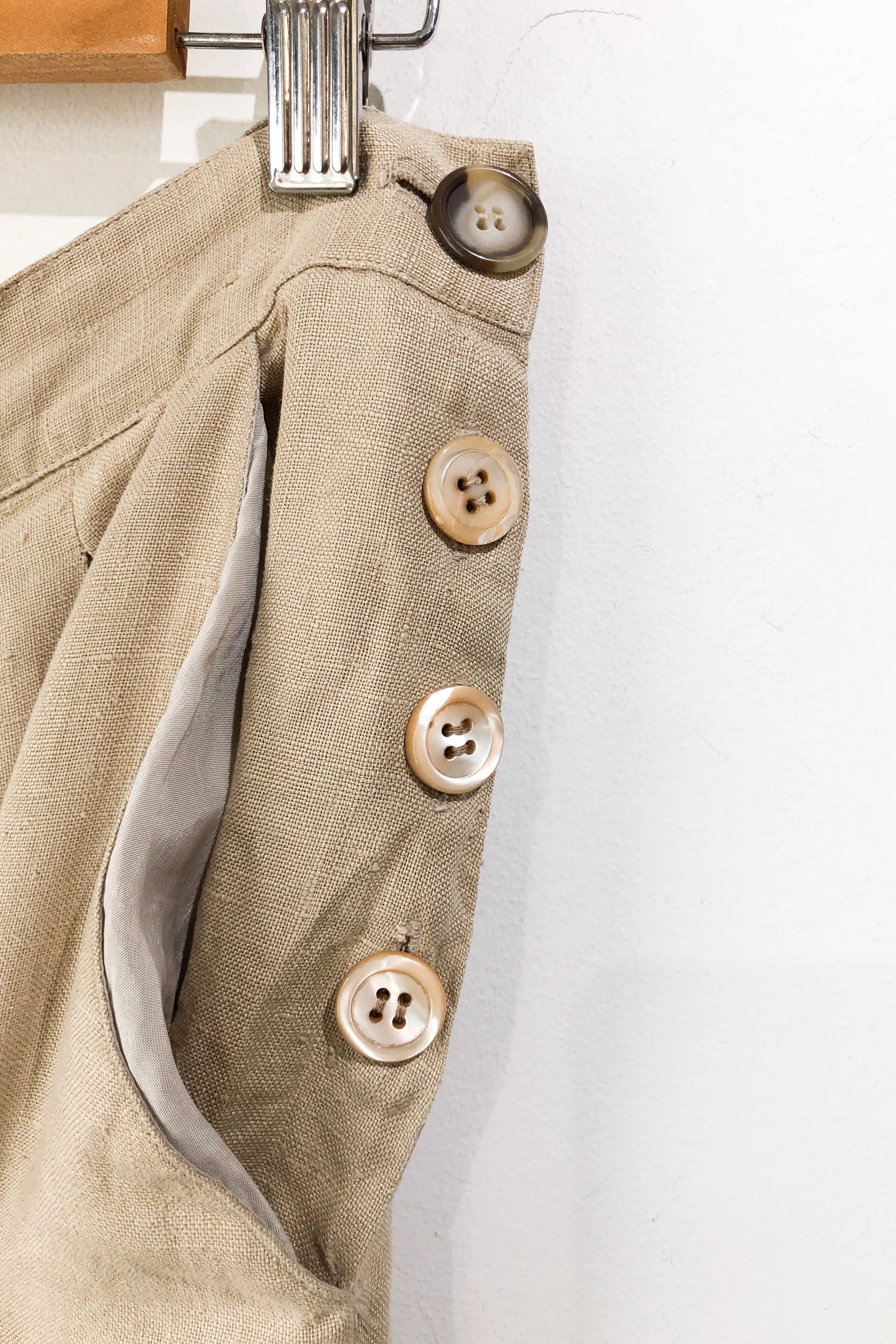 Vintage Lloyd Williams Khaki Pleated Skirt