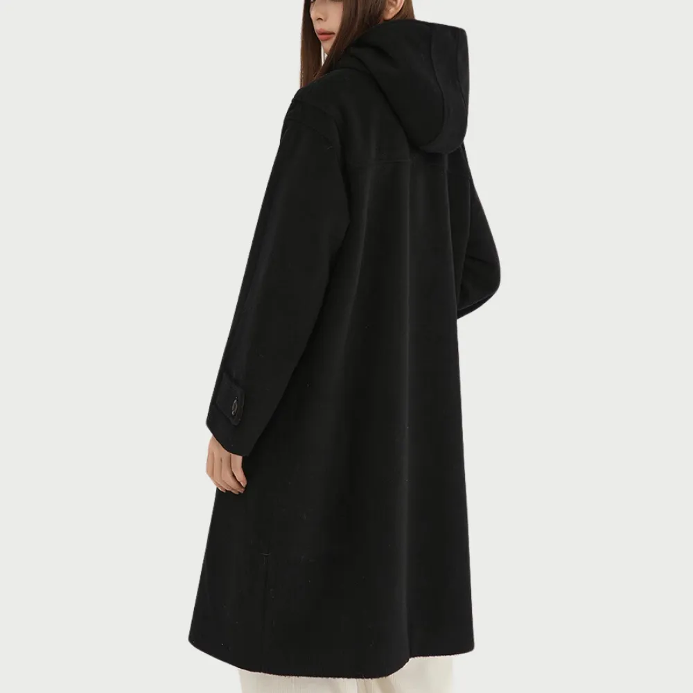 Women's Horn Button Wool Coat