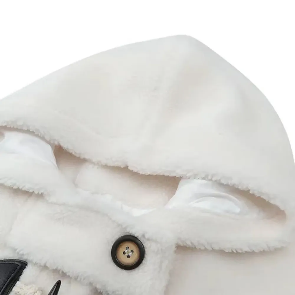 Women's Horn Button Wool Coat